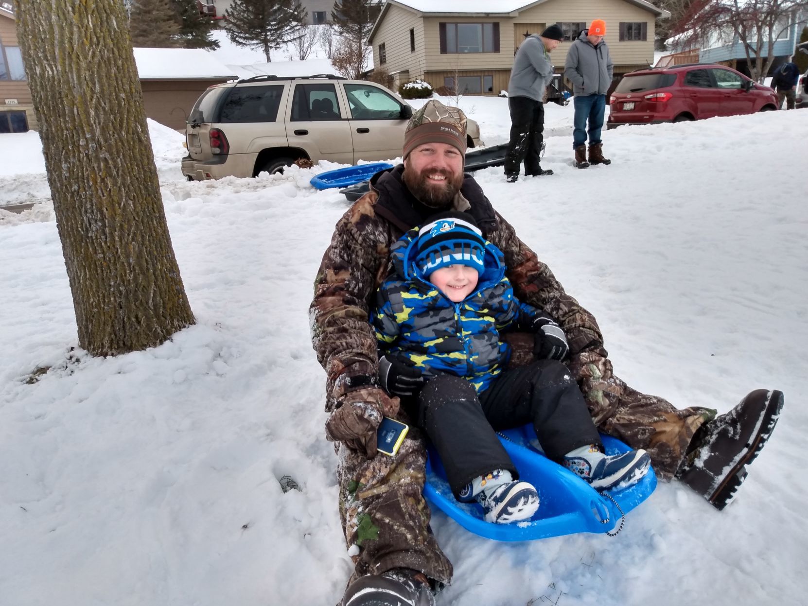 Sledding at WE Valley hill
